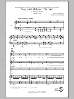 page one of Sing And Celebrate This Day! (3-Part Mixed Choir)
