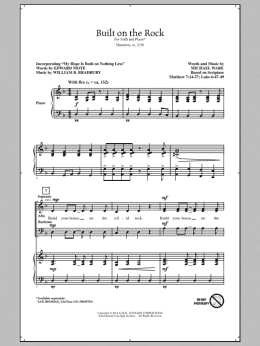 page one of Built On The Rock (SAB Choir)