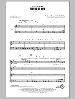 page one of Shake It Off (arr. Roger Emerson) (SSA Choir)