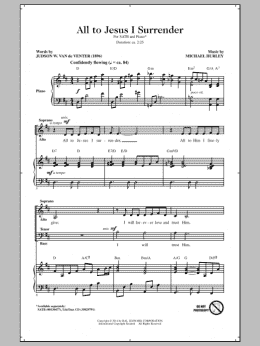 page one of All To Jesus I Surrender (SATB Choir)