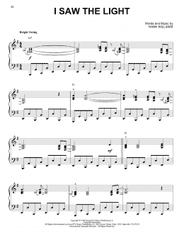 page one of I Saw The Light (arr. Brent Edstrom) [Jazz version] (Piano Solo)
