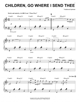page one of Children Go Where I Send Thee [Jazz version] (arr. Brent Edstrom) (Piano Solo)