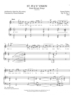 page one of St. Ita's Vision (Piano & Vocal)