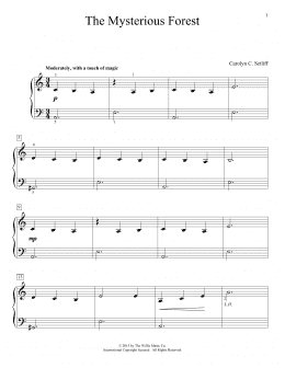 page one of The Mysterious Forest (Educational Piano)
