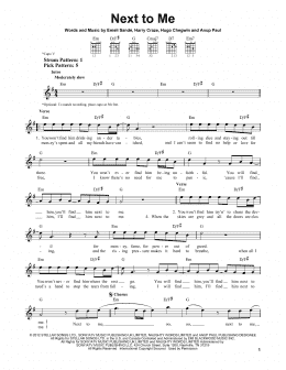 page one of Next To Me (Easy Guitar)