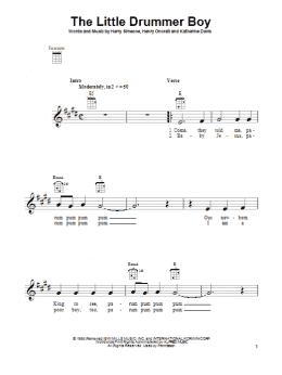 page one of The Little Drummer Boy (Ukulele)