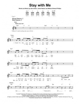 page one of Stay With Me (Easy Guitar)