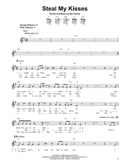 page one of Steal My Kisses (Easy Guitar)