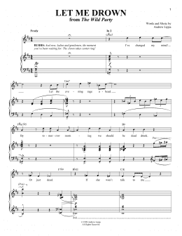 page one of Let Me Drown (Piano & Vocal)