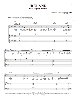 page one of Ireland (Piano & Vocal)