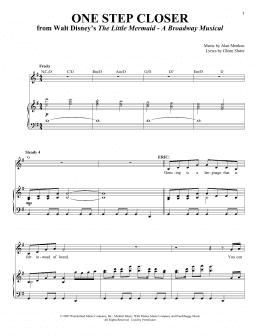page one of One Step Closer (Piano & Vocal)