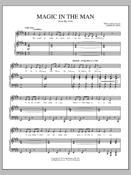 page one of Magic In The Man (Piano & Vocal)