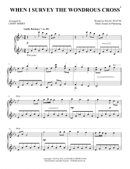 page one of When I Survey The Wondrous Cross (Piano Solo)