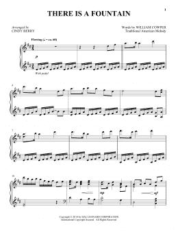 page one of There Is A Fountain (Piano Solo)