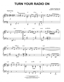 page one of Turn Your Radio On [Jazz version] (arr. Brent Edstrom) (Piano Solo)