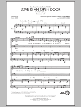 page one of Love Is An Open Door (from Frozen) (arr. Mac Huff) (SATB Choir)