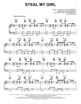 page one of Steal My Girl (Piano, Vocal & Guitar Chords (Right-Hand Melody))