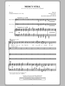 page one of Mercy Still (Choir)