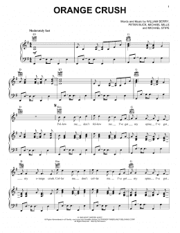 page one of Orange Crush (Piano, Vocal & Guitar Chords (Right-Hand Melody))