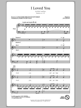 page one of I Loved You (SSA Choir)