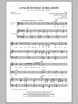 page one of A Palm Sunday Jubilation (Choir)