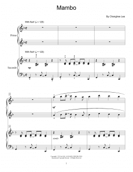 page one of Mambo (Piano Duet)