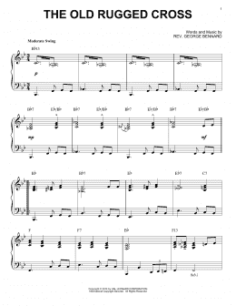page one of The Old Rugged Cross [Jazz version] (arr. Brent Edstrom) (Piano Solo)