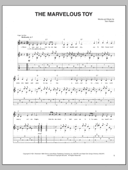 page one of The Marvelous Toy (Guitar Tab)