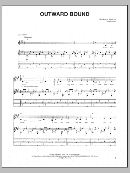 page one of Outward Bound (Guitar Tab)