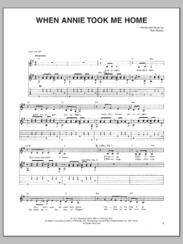 page one of When Annie Took Me Home (Guitar Tab)