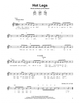 page one of Hot Legs (Easy Guitar)