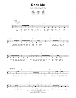 page one of Rock Me (Easy Guitar)