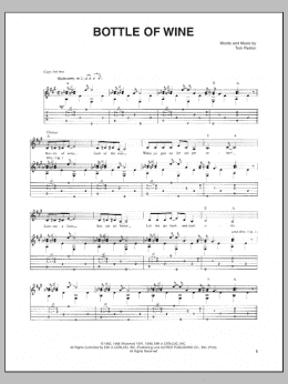 page one of Bottle Of Wine (Guitar Tab)