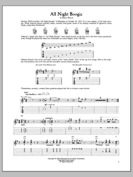page one of All Night Boogie (Guitar Tab)