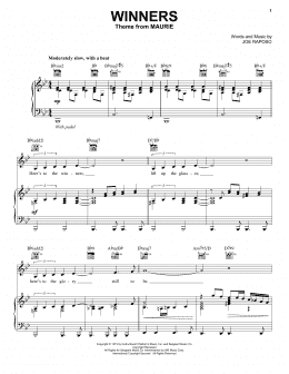 page one of Winners (Piano, Vocal & Guitar Chords (Right-Hand Melody))
