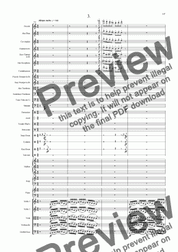 page one of Symphony No 19 3rd movement