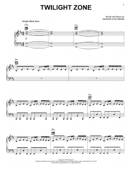 page one of Twilight Zone (Piano, Vocal & Guitar Chords (Right-Hand Melody))