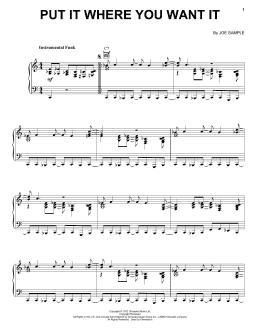 page one of Put It Where You Want It (Piano, Vocal & Guitar Chords (Right-Hand Melody))