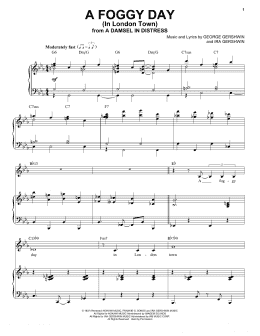page one of A Foggy Day (In London Town) (Piano & Vocal)