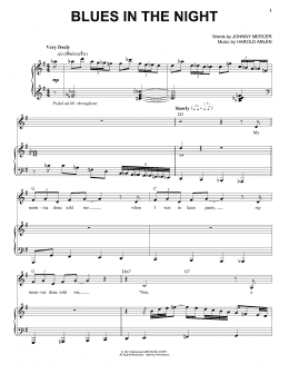 page one of Blues In The Night (Piano & Vocal)