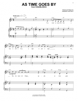 page one of As Time Goes By (Piano & Vocal)