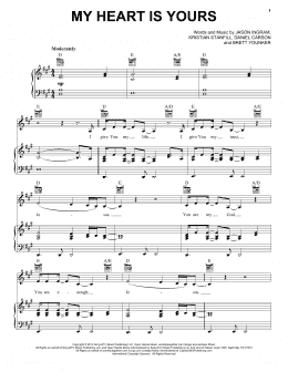 page one of My Heart Is Yours (Piano, Vocal & Guitar Chords (Right-Hand Melody))