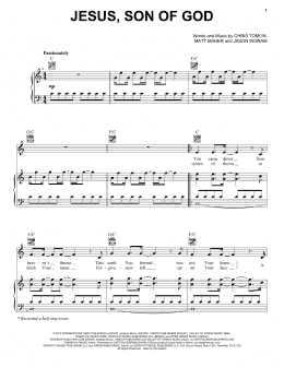page one of Jesus, Son Of God (Piano, Vocal & Guitar Chords (Right-Hand Melody))