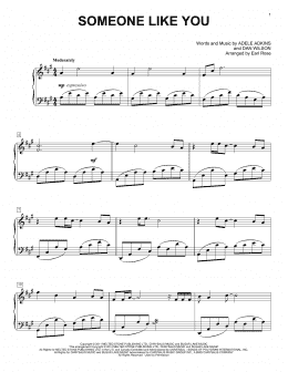 page one of Someone Like You (Piano Solo)
