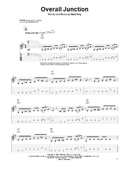 page one of Overall Junction (Guitar Tab (Single Guitar))