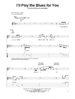 page one of I'll Play The Blues For You (Guitar Tab (Single Guitar))