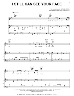 page one of I Still Can See Your Face (Piano, Vocal & Guitar Chords (Right-Hand Melody))