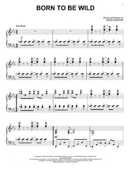 page one of Born To Be Wild (Piano Solo)