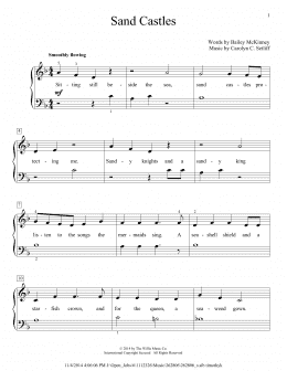 page one of Sand Castles (Educational Piano)