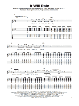 page one of It Will Rain (Guitar Tab (Single Guitar))